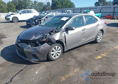 2014 Toyota Corolla Le из США, поврежденный, VIN 2T1BURHE4EC014952